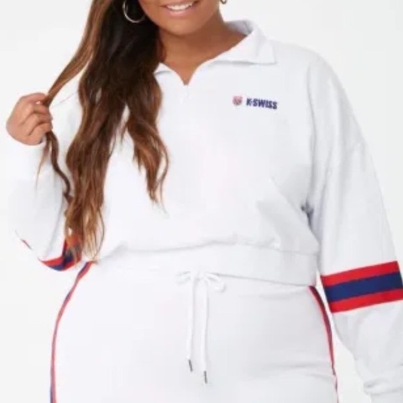 Forever 21 Tops - 3/$25 Forever 21 X KSwiss Pullover Crop 3X